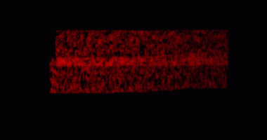 kırmızı el boyalı fırça darbeleri.