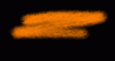vektör el, turuncu boya fırça darbesi arkaplanı