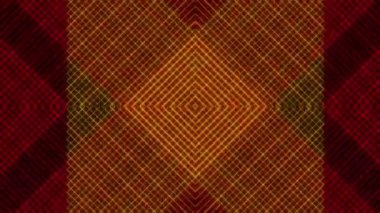 Bu dinamik soyut video, bir geometrik ızgara oluşturan parıldayan neon çizgilerin büyüleyici bir modelini içerir.