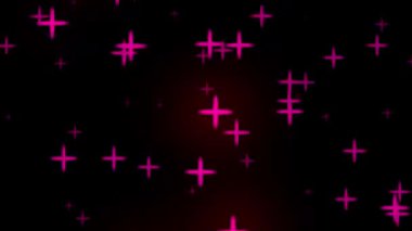 Çok sayıda pembe artı işaretinin olduğu büyüleyici soyut bir arkaplan.