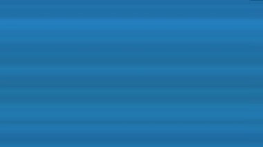 Bu video düz, parlak mavi bir arkaplan ve hafif bir gradyan etkisi içeriyor, yatay çizgiler oluşturuyor.