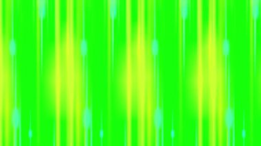Canlı yeşil bir arkaplan, ekranda yağmur gibi görünen ya da dalgalanan çok sayıda ince doğrusal desen içerir.