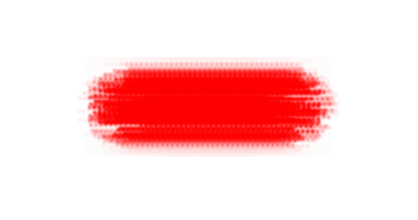 Yatay, oval-şekilli, canlı kırmızı bir alan, desenli, hafif bulanık ya da pikselli bir efekt ile örtülmüş.