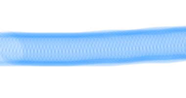 Saf fırça arkaplanına karşı yinelenen, desenli, mavi desenli yatay, uzun bir resim