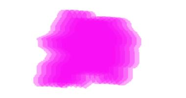 Sağlam bir fırça arka planına karşı canlı mor renklerin dinamik, soyut şekli