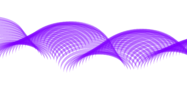 Sağlam bir fırça zemininde akan mor dalgaları içeren dinamik soyut tasarım