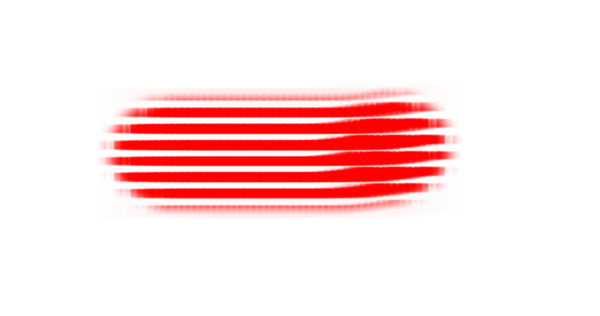 Bu resim, sert bir fırça arka planına karşı yatay kırmızı çizgilerin çarpıcı bir modelini içerir.