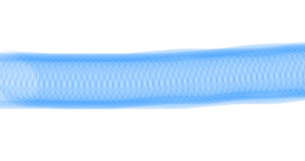 Saf fırça arkaplanına karşı yinelenen, desenli, mavi desenli yatay, uzun bir resim