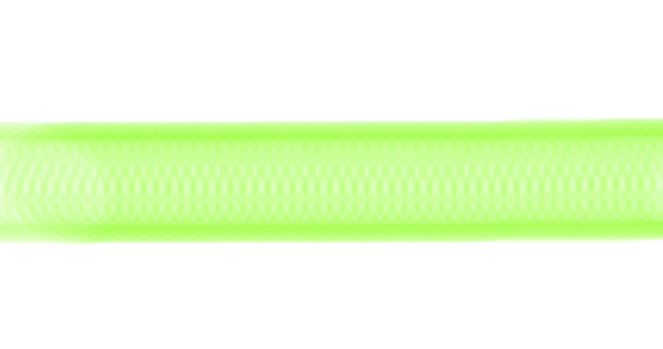 Parlak yeşil bir tüp ya da kurdele benzeri, tekrar eden, hafifçe bulanık, elmas desenli bir nesnenin yatay, uzatılmış görüntüsü.
