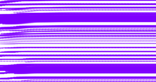Büyüleyici soyut bir görüntü, mor ve fırça gölgelerinde yatay çizgilerin dinamik bir desenini gösteriyor.