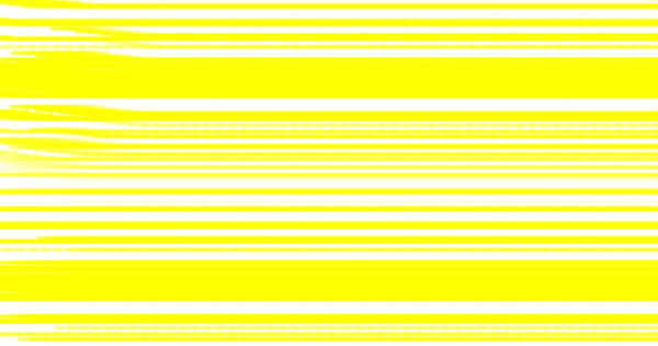 Çarpıcı bir soyut görüntü, canlı sarı ve koyu renk fırçayla yinelenen yatay çizgiler içeriyor.