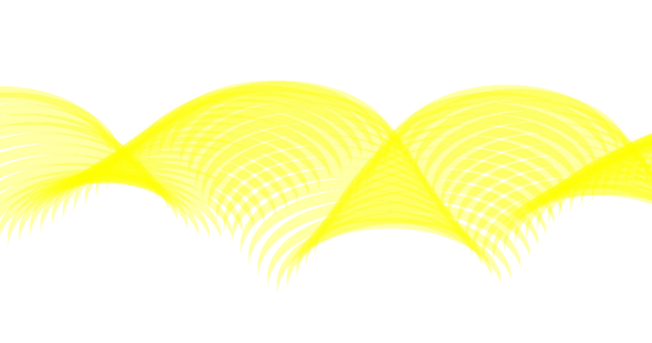 Dinamik, soyut bir görüntü saf bir fırça arkaplanına karşı bir dizi akıcı, sarı dalga desenleri sergiliyor.