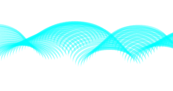 Bu resim, sağlam bir fırça arka planında dinamik, gök mavisi renkli dalgalar veya akan çizgiler içerir.