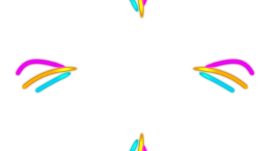 Pembe, sarı ve yeşil arkaplanda parlak neon çizgileri bulunan çarpıcı soyut bir görüntü.