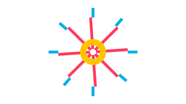 Dinamik, renkli soyut bir resim