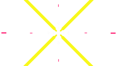 Parlak sarı çizgileri derin siyah bir arkaplan üzerinde kesişen çarpıcı bir soyut tasarım.