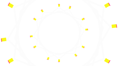 Üst üste binen geometrik şekillerden oluşan eşmerkezli daireler içeren dinamik, siyah ve beyaz soyut bir tasarım.