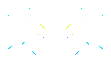 Değişik renkli çizgiler ve noktalar içeren canlı, soyut bir tasarım.