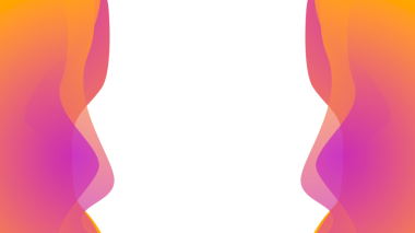 Bu resim dinamik ve soyut bir tasarım içeriyor. Canlı turuncu ve pembe renkli katmanlar birbirinin içine akıyor.