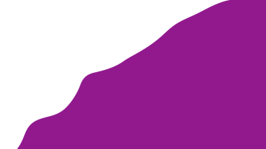 Pürüzsüz, eğimli bir arkaplan, koyu siyah bir arkaplana karşı akan mor bir şekil içerir.