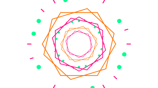 Bu resim eşmerkezli geometrik şekilli büyüleyici bir soyut tasarım içerir.