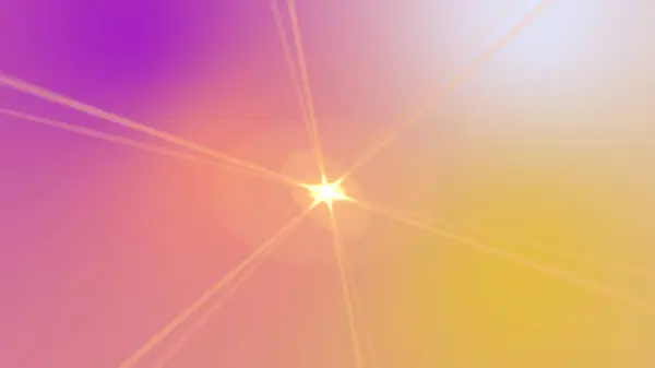 Merkezden yayılan güneş patlaması etkisi içeren canlı ve soyut bir görüntü.