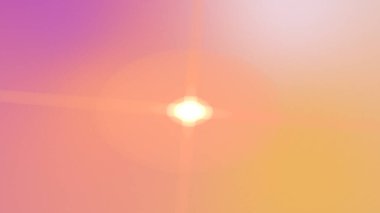 Canlı, soyut bir görüntü, başta pembe ve portakallar olmak üzere yumuşak pastel renklerin değişimine karşı güneş patlaması etkisi sergiliyor.