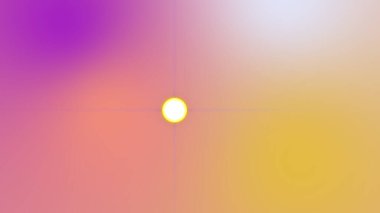 Canlı, soyut bir görüntü, mor renkten şeftaliye, yumuşak, günbatımına benzer bir atmosfer yaratmaya doğru giden pastel renklerin gradyanını gösteriyor.