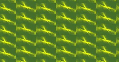 Bu düz, bulanık ya da dağınık efektli, tekrarlayan soyut sarı ve yeşil deseni içerir.