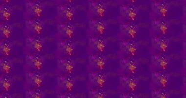 Bu düz, koyu mavi bir arkaplan karşısında bulanık, çok renkli dairelerin tekrarlayan bir örüntüsünü içerir