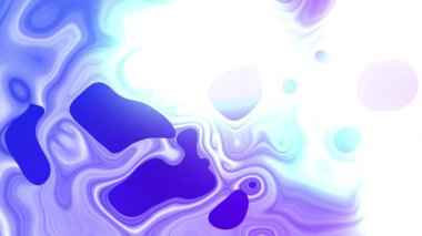 Soyut bir dijital şebeke, mavi ve mor tonlarında akan sıvı benzeri şekillerin dinamik etkileşimini gösterir.