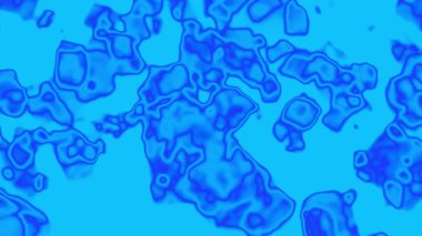 Hareketli, akıcı soyut bir arka plan. Derin mavi bir tonda kıvrılan, sıvı benzeri şekiller içeren dinamik bir şablon.