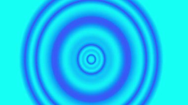 Bu canlı, soyut arka plan merkezi bir noktadan dışa doğru yayılan eş merkezli mavi dalgalanmaları gösteriyor.