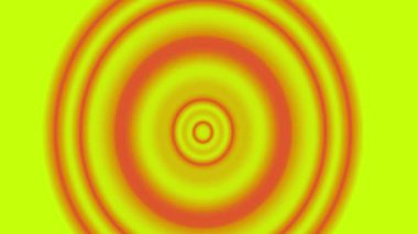 Merkezden dışarıya doğru yayılan eşmerkezli daireler içeren dinamik bir grafik, sıcak turuncu ve parlak sarı arasında pürüzsüz bir geçiş yapıyor.