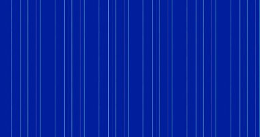 Bu düz, sayısız dikey açık mavi çizgileri olan canlı bir koyu mavi arkaplana sahiptir.
