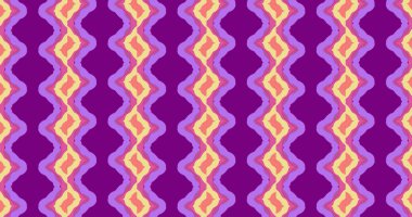 Kırmızı ve beyaz şekilli altıgenler içeren tekrarlanan bir desen