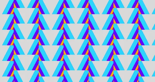 Açık, zıt renkte (kırmızı, turuncu, sarı, mavi) koyu donanma arka planında üst üste binen karelerin kusursuz bir deseni