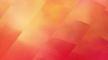 Bu dalgalı, üst üste binen geometrik şekiller ve sıcak turuncu ve kırmızı renklerin gradyanı ile dinamik ve soyut bir girdap içerir.