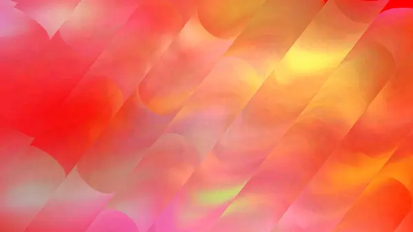 Bu soyut dalgalanma yumuşak, sıcak renkler, portakallar ve köşegen çizgilerle akan sarı renklerin dinamik bir etkileşimine sahiptir.