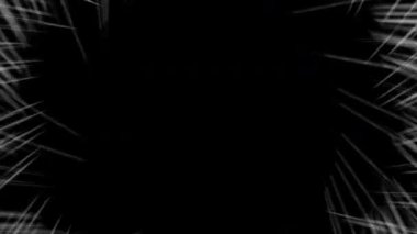 Modern bir estetik görünüş için koyu arkaplan üzerinde beyaz çizgileri olan soyut parçacıklar.