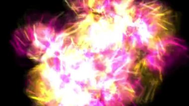 Pembe ve Sarı 'nın Canlı Soyut Patlaması