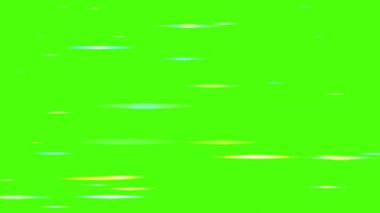 Yeşil Soyut Neon Işık Tüneli