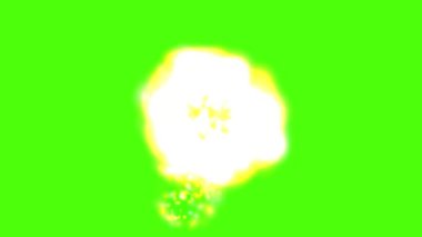 Parlak yeşilliklerle keskin kontrastlı beyaz akıntılar