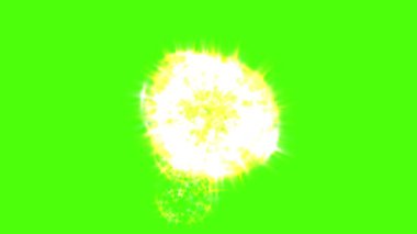 Neon yeşil arka planda beyaz ışık çizgileri