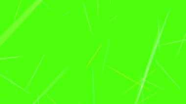 Parlak beyaz çizgiler parlayan yeşil alanlar boyunca keskin bir şekilde kesilmiş.