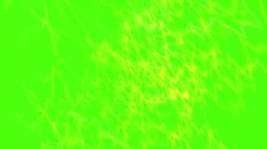 Parlayan yeşil bir kanvasın üzerinde beyaz çizgiler keskin bir şekilde kesilir.