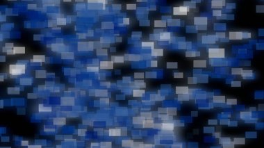 Canlı renkler pembe, yeşil, turuncu ve sarı soyut bir arkaplan oluşturur. Bu da dokulu parçacıklar ile neşeli ve neşeli bir ruh hali izlenimi verir..