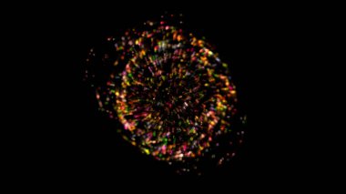 Soyut koyu mavi geometrik arkaplan parçacıkları