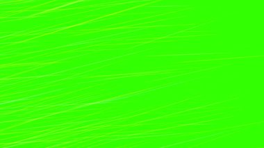 Parlak beyaz çizgiler neon yeşillikler üzerinde enerjik bir şekilde akıyor.