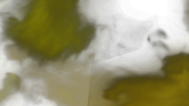 Zeytin yeşili sis atmosferik bir etki yaratır. Yumuşak bir buhar bulutu siyah bir arka plana derinlik ve gizem katar..